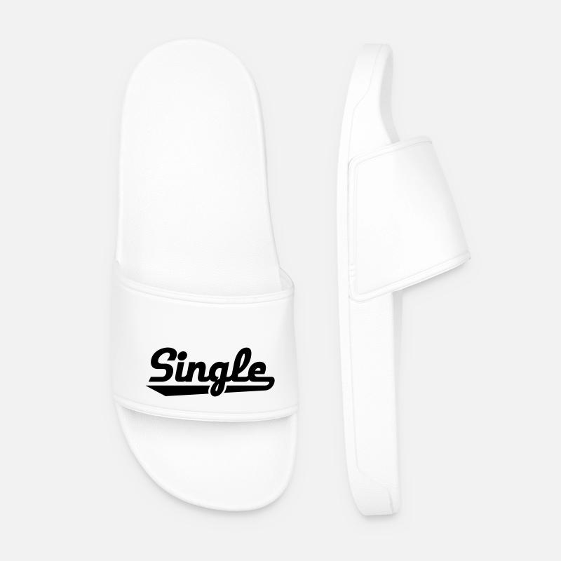 Single - Men’s Pool Sliders - white