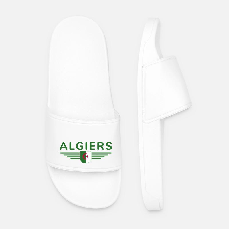 Algier Design – Hauptstadt Algeriens - Männer Badelatschen - Weiß
