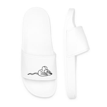 Mouse Mouse Cute Little Rat Rodent Friendly - Men’s Pool Sliders - white - Front