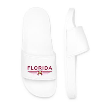 Florida Fan T-Shirt – Sonne & Strand - Männer Badelatschen - Weiß - Vorne