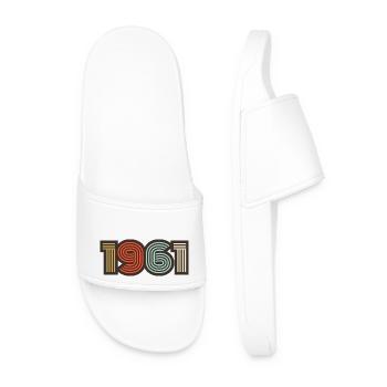 1961 rétro vintage - Claquettes Homme - blanc - Devant
