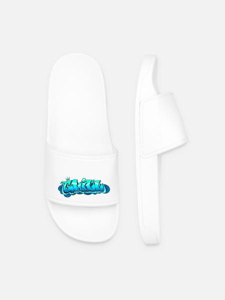 CHILL Graffiti Style – Cool & Urban - Men’s Pool Sliders - white