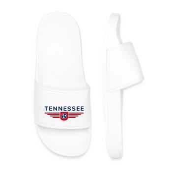 Tennessee Fan T-Shirt – Music & Love of Home - Men’s Pool Sliders - white - Front