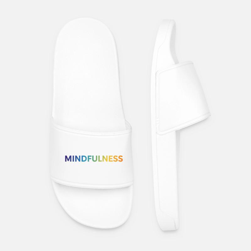 Mindfulness - Men’s Pool Sliders - white