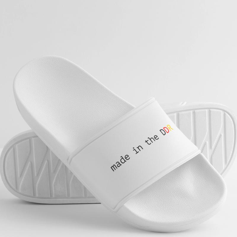 Drôle de dicton, la RDA fabriquée en RDA Claquettes Homme