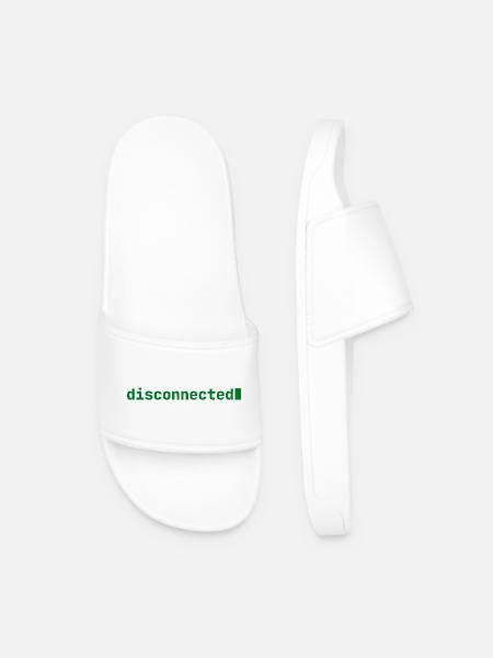 Feeling Disconnected | Developer mood | dark - Männer Badelatschen - Weiß