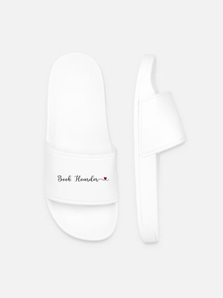 Book Collector - Men’s Pool Sliders - white