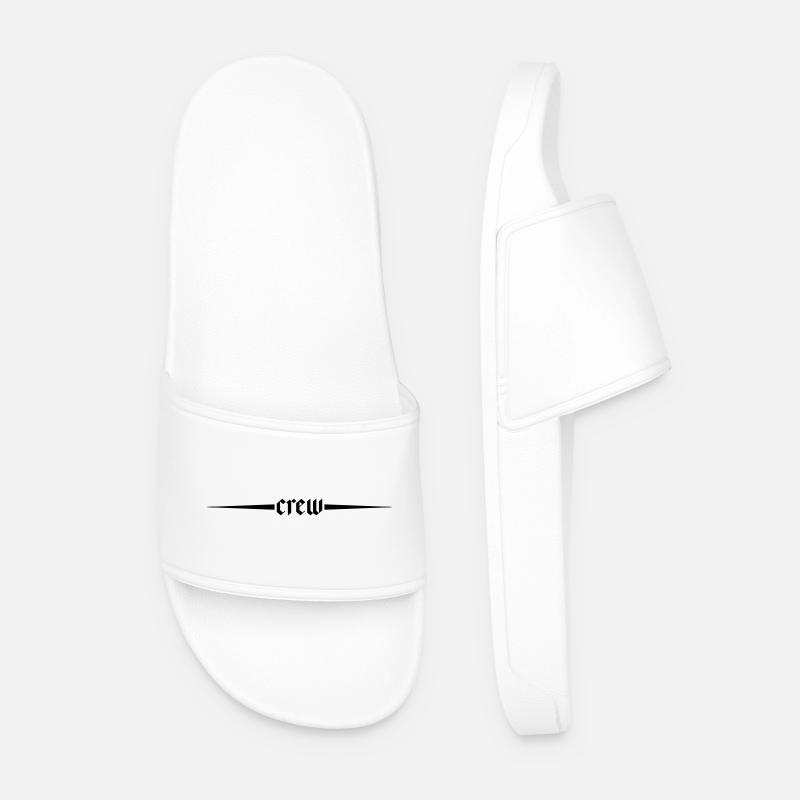 Crew Line - Men’s Pool Sliders - white