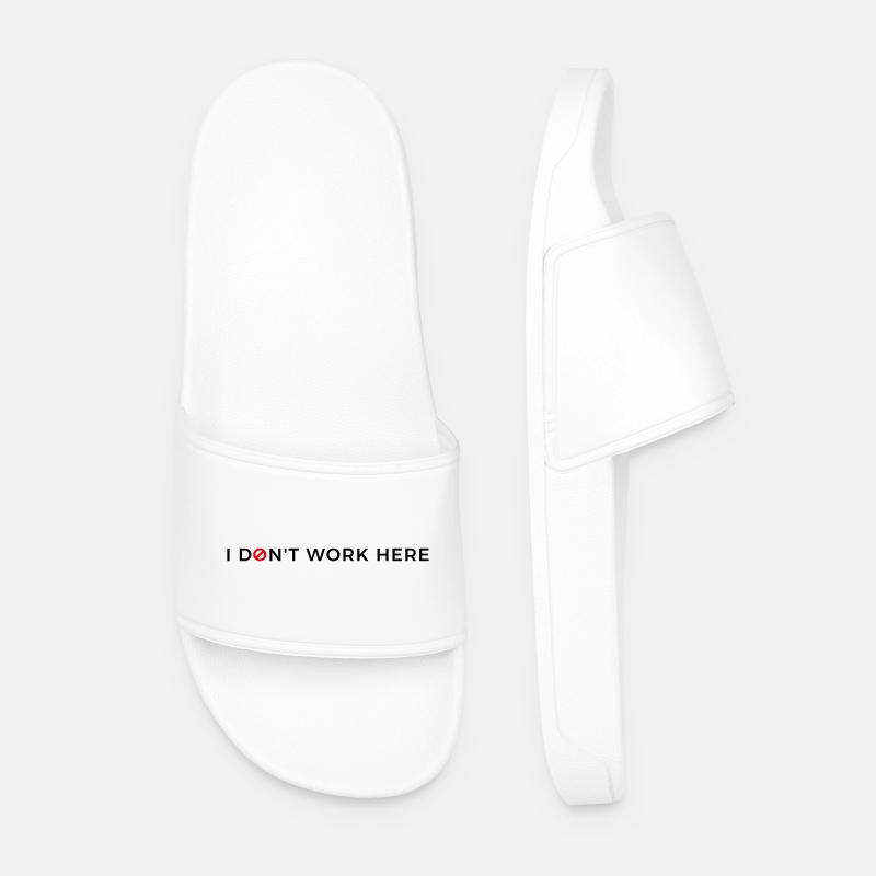 I don't work here. - Men’s Pool Sliders - white