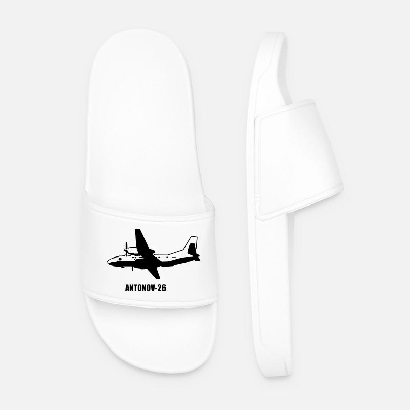 Antonov 26 - Männer Badelatschen - Weiß