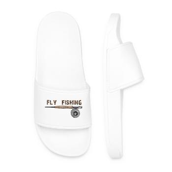 Fly fishing - Men’s Pool Sliders - white - Front