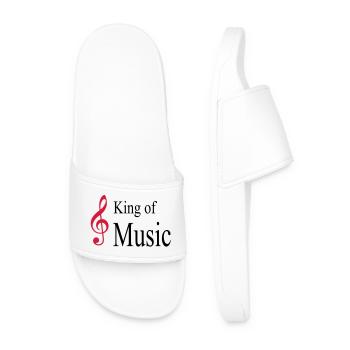 musique - Claquettes Homme - blanc - Devant