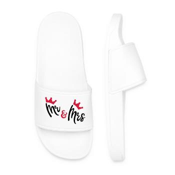 wedding - Men’s Pool Sliders - white - Front