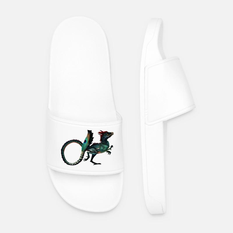 dinosaur - Men’s Pool Sliders - white
