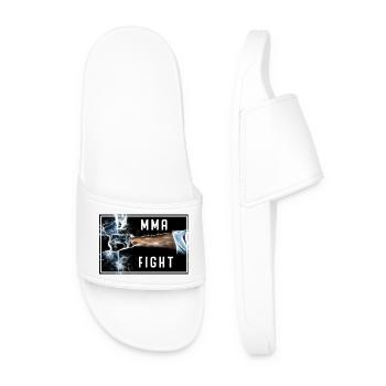 MMA - Fight - Men’s Pool Sliders - white - Front