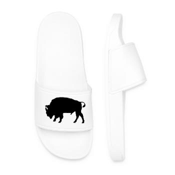 Bison - Männer Badelatschen - Weiß - Vorne
