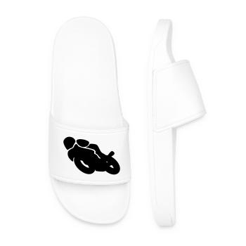 motorcycle - Men’s Pool Sliders - white - Front