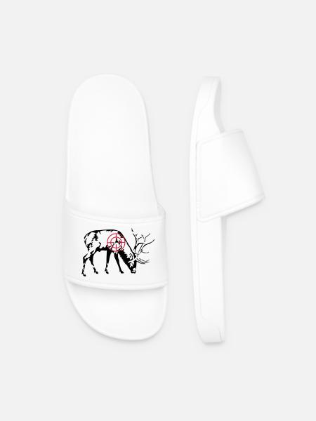 Cerf broutant - Claquettes Homme - blanc