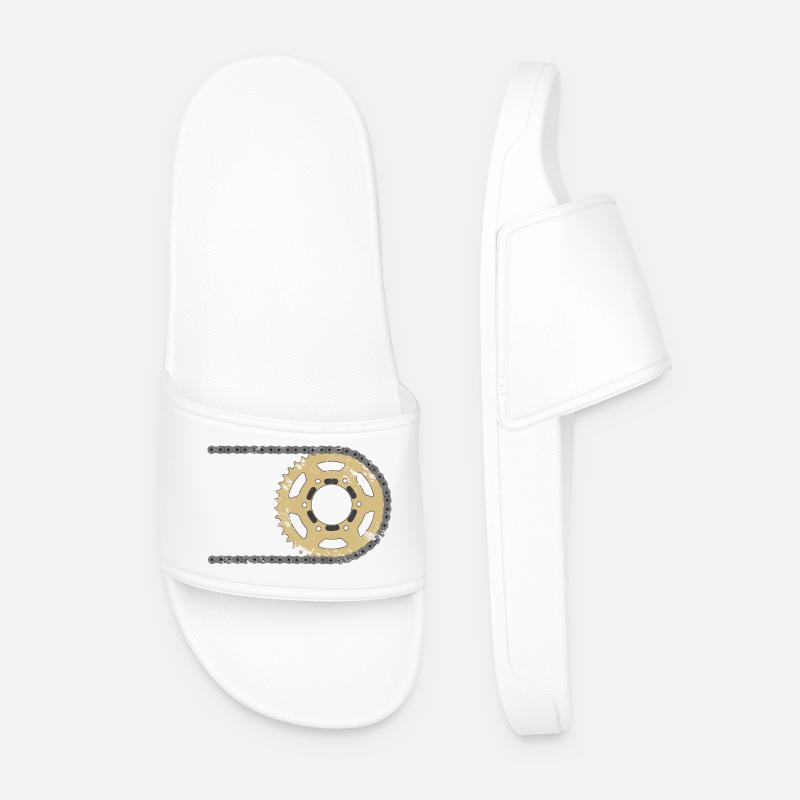 Sprocket chain composite cracks - Men’s Pool Sliders - white