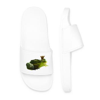 prince grenouille - Claquettes Homme - blanc - Devant
