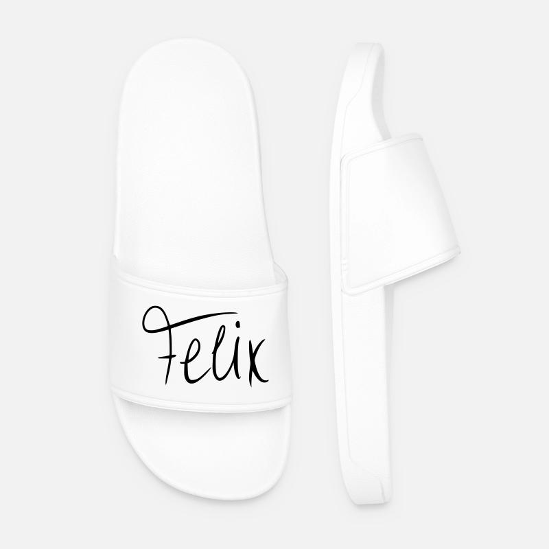 Felix - Men’s Pool Sliders - white