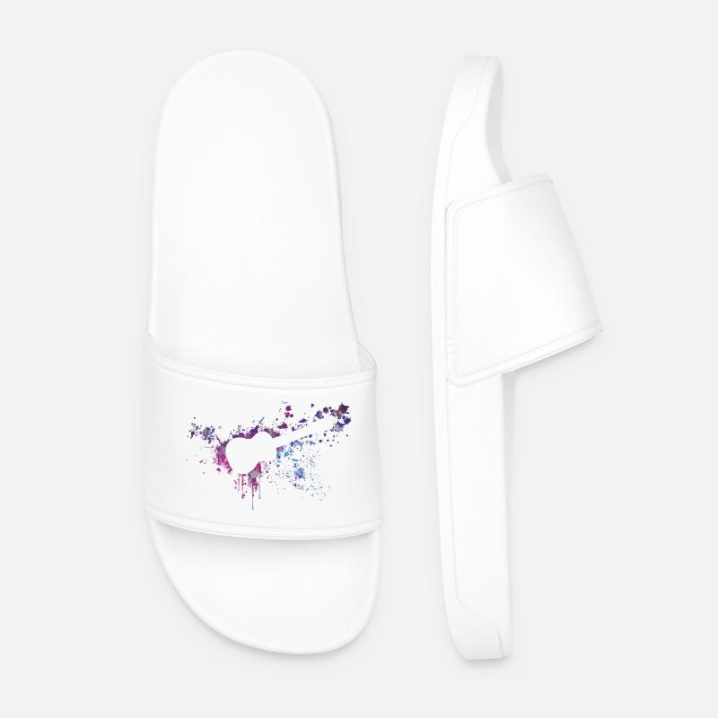 ukulele splash - Männer Badelatschen - Weiß