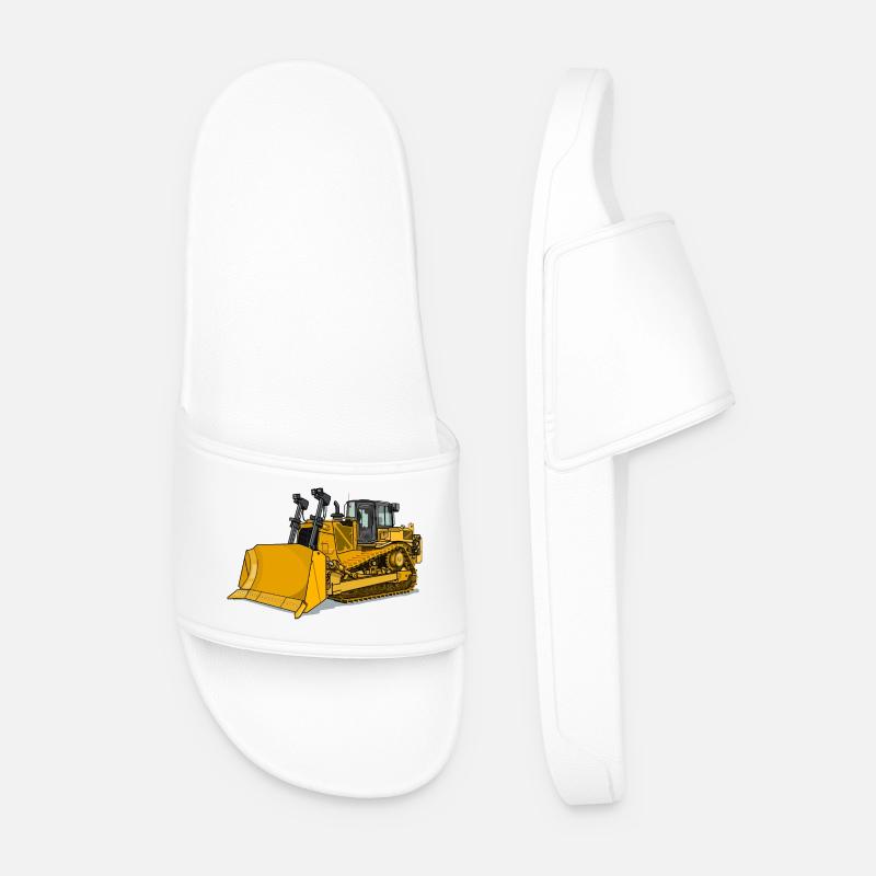 Bulldozer, Bulldozer - Ciabatte per il mare da uomo - bianco