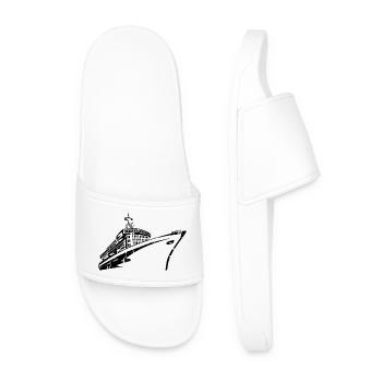 Cruise Ship Cruise Ship Luxury - Men’s Pool Sliders - white - Front
