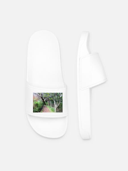 Madeira Portugal Poster - Men’s Pool Sliders - white