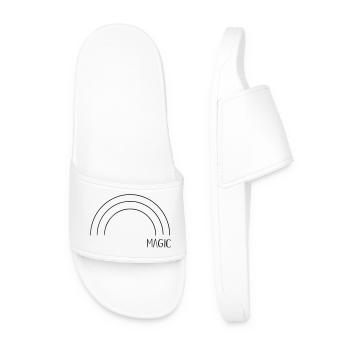 Magic Rainbow - Men’s Pool Sliders - white - Front