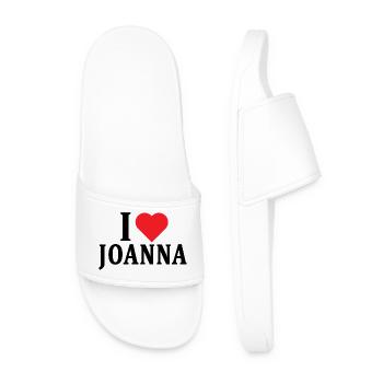 t-shirt J’aime Joanna idée cadeau t-shirt - Claquettes Homme - blanc - Devant