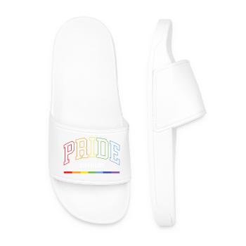 Pride. Love is Love - Men’s Pool Sliders - white - Front