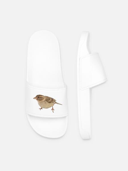 Vogel - Männer Badelatschen - Weiß