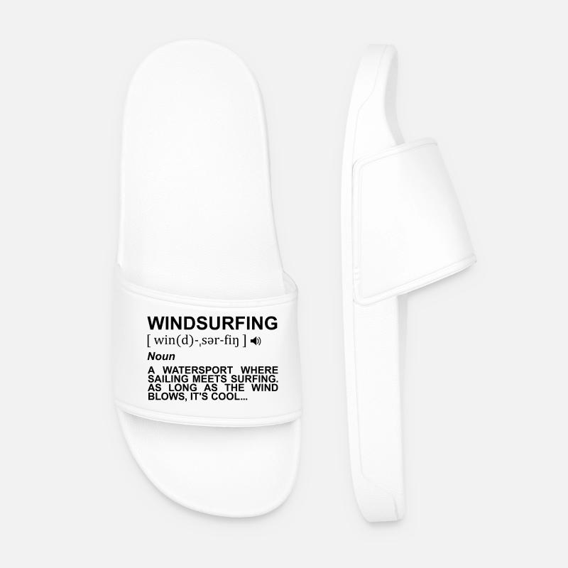 Windsurfing Dictionary - Men’s Pool Sliders - white