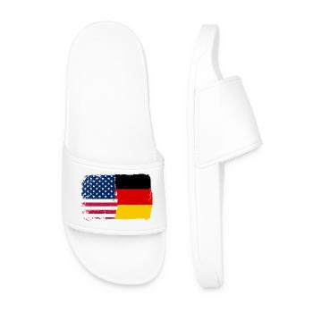 Stars and Stripes Splash - Männer Badelatschen - Weiß - Vorne