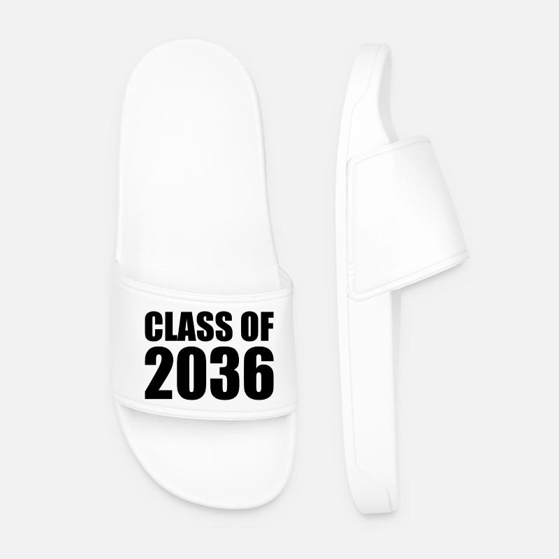 Class of 2036 - Männer Badelatschen - Weiß