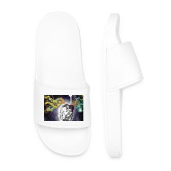 First kiss - Men’s Pool Sliders - white - Front