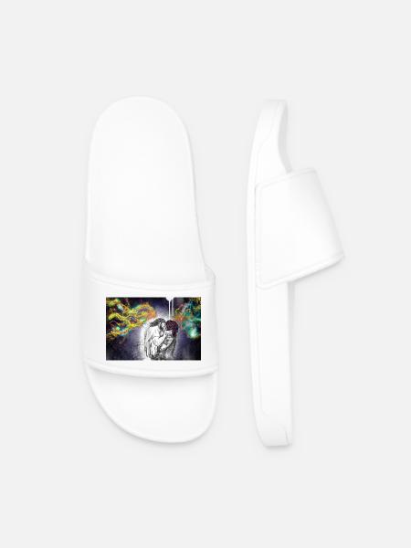 Premier baiser - Claquettes Homme - blanc