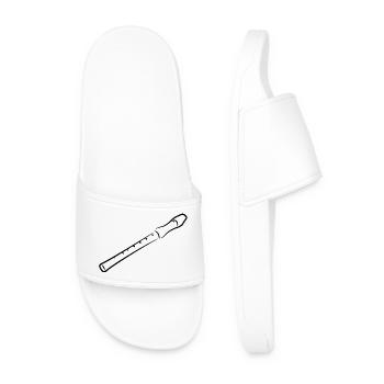 Dessin de flûte - Claquettes Homme - blanc - Devant