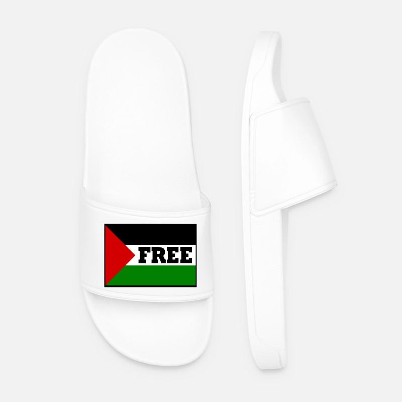 Free palestine - Männer Badelatschen - Weiß