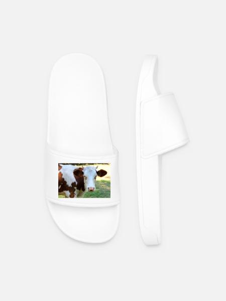 Affiche de vache - Claquettes Homme - blanc
