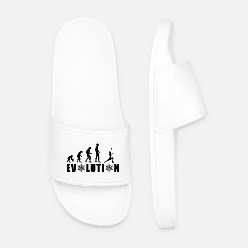 EVOLUTION FIGURE SKATING WINTER SNOW - Men’s Pool Sliders - white