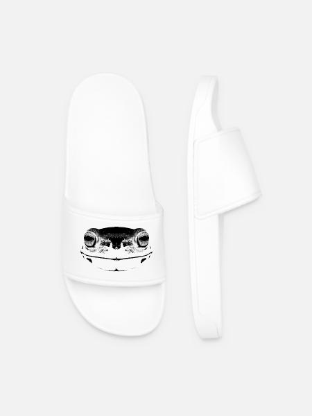 Frosch / Gesicht / frog Face - Men’s Pool Sliders - white
