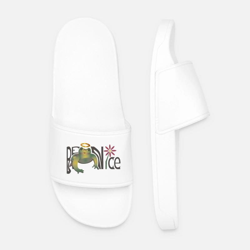 Nett sein - Männer Badelatschen - Weiß