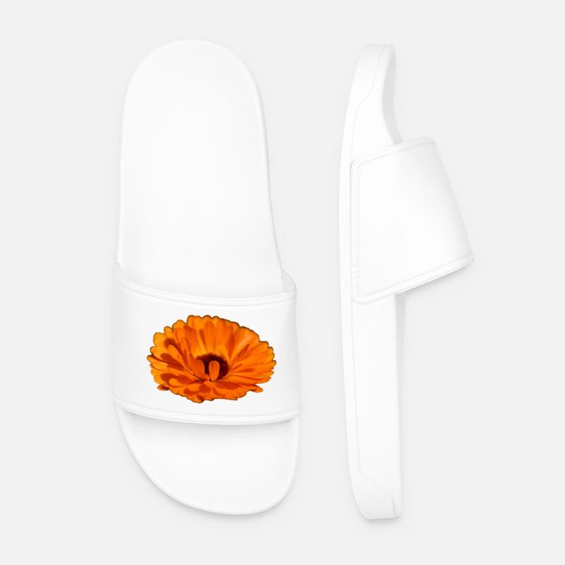 Ringelblume - Männer Badelatschen - Weiß