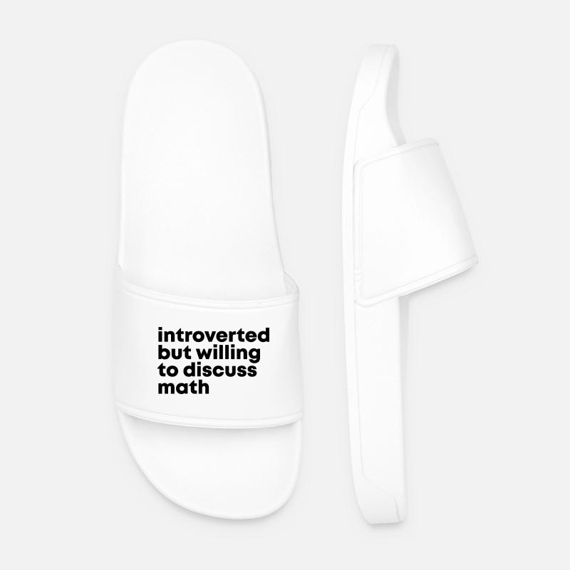 Math - Men’s Pool Sliders - white