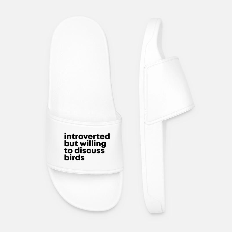 Vogel - Männer Badelatschen - Weiß