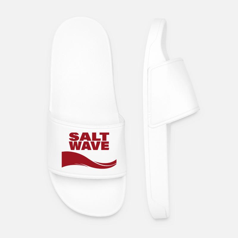 SALT WAVE - Men’s Pool Sliders - white