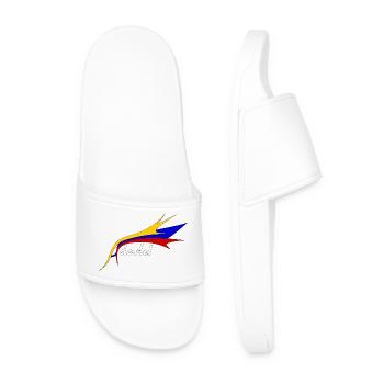 Logo Adarle! - Claquettes Homme - blanc - Devant
