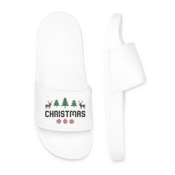 Noël - Claquettes Homme - blanc - Devant